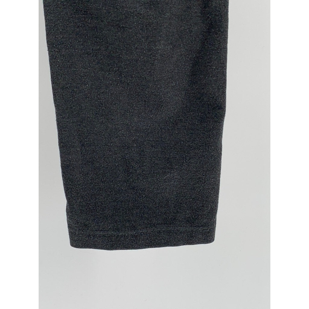 FOREVER 21 Women's Red-Gray High-Rise Capri Leggings SZ S