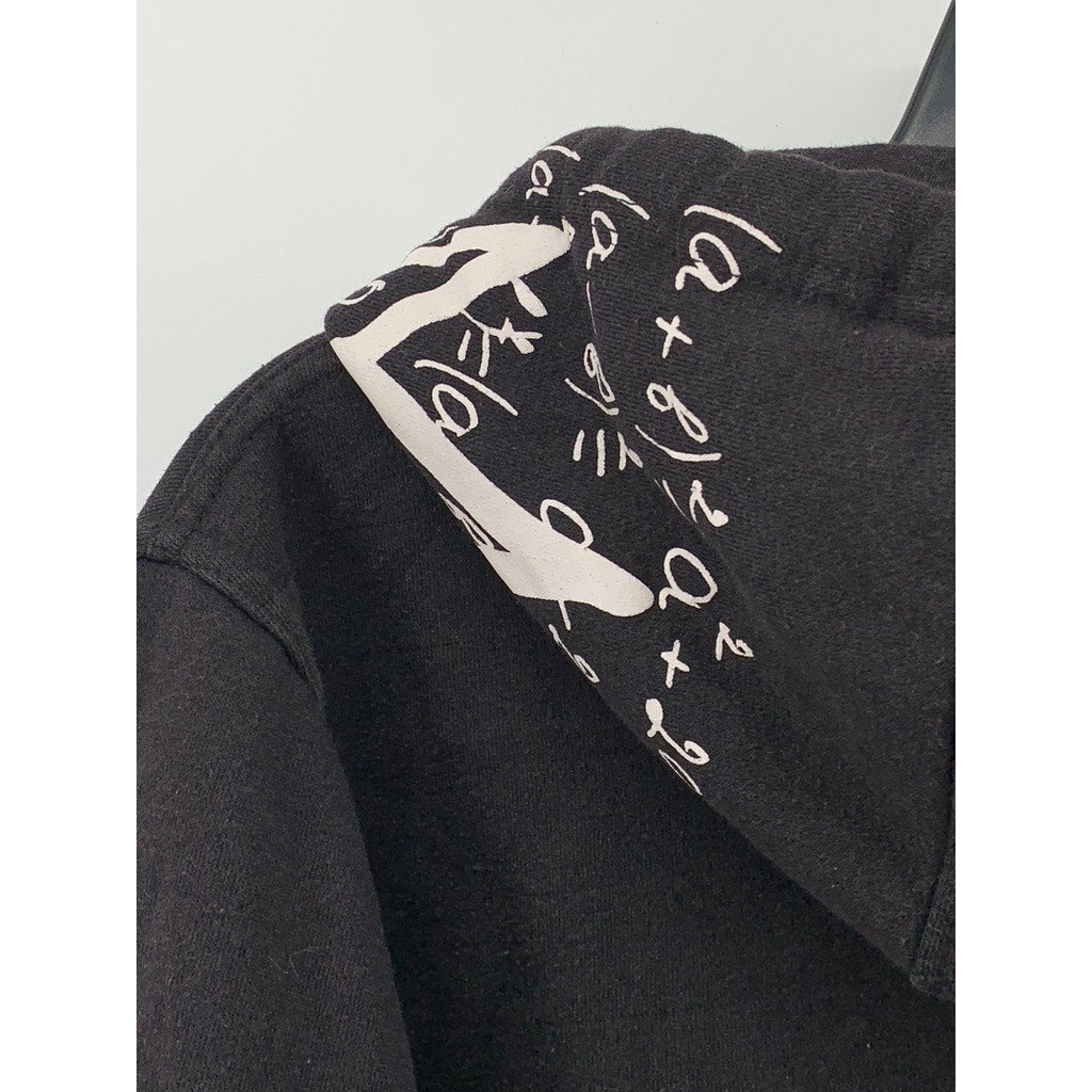 BLEECKER & MERCER Men's Black-Yellow Geo Hoodie SZ M