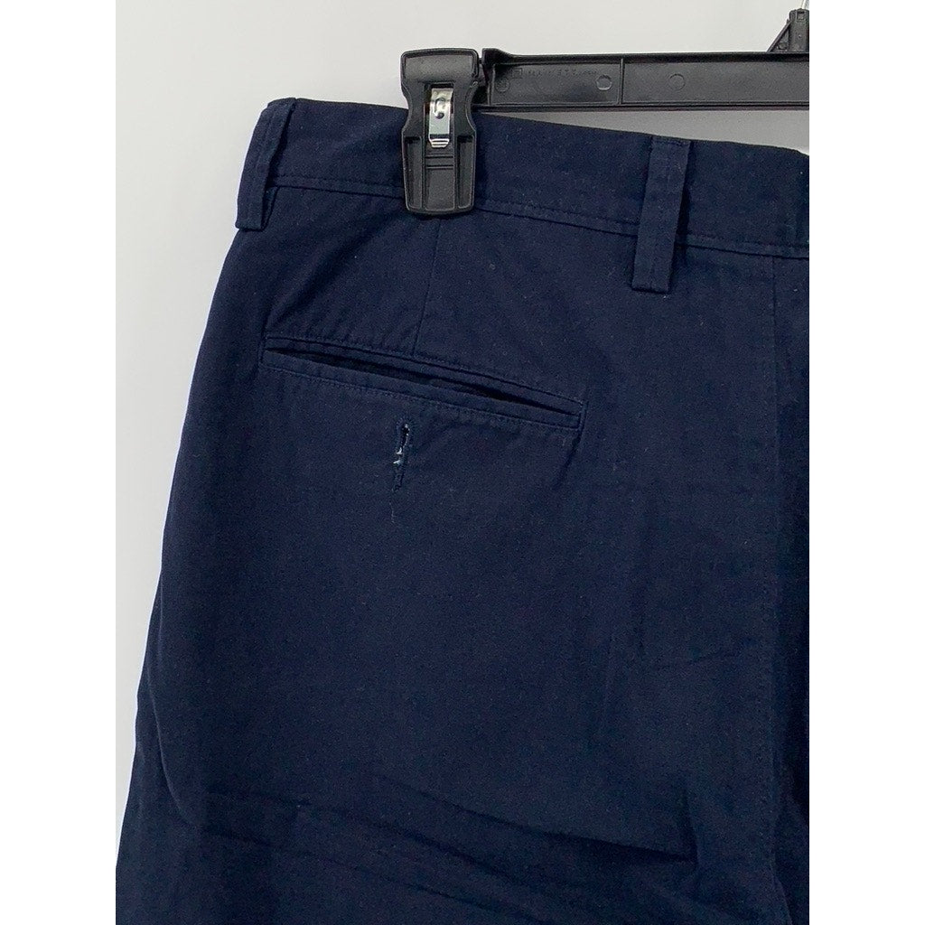 J.CREW Men's Navy Blue 11" Rivington Straight-Leg Casual Chino Shorts SZ 31