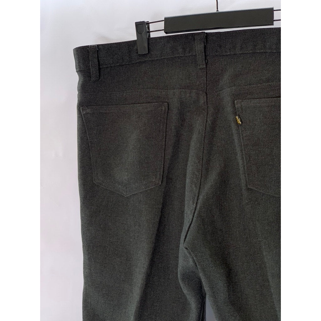 LEVI'S Men's Charcoal Gray Straight-Leg Four-Pocket Pants 40x30