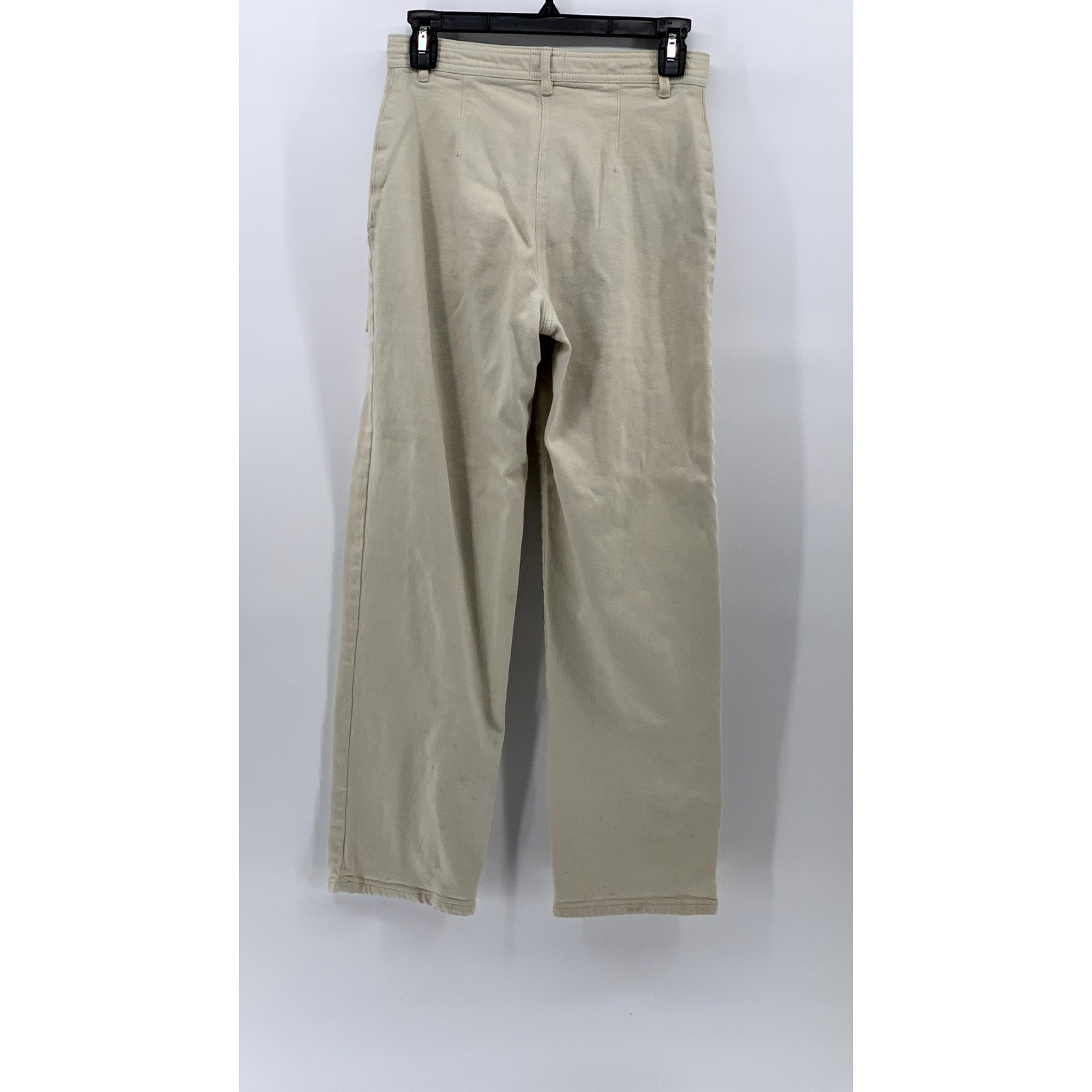 WILFRED FREE Women's Beige High-Rise Large Pocket Straight-Leg Utility Pant SZ 2
