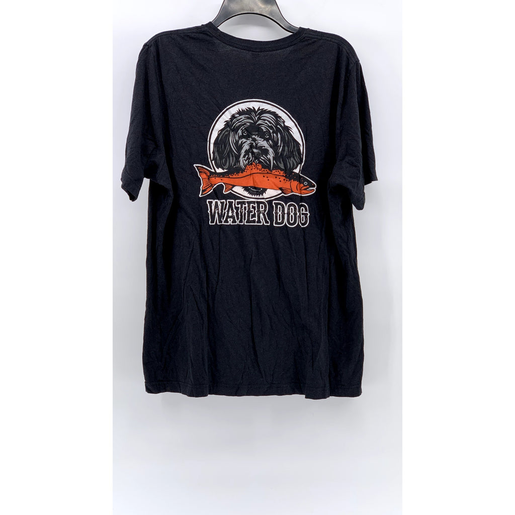 BELLA+CANVAS Men’s Black Water Dog Graphic T-Shirt SZ XL