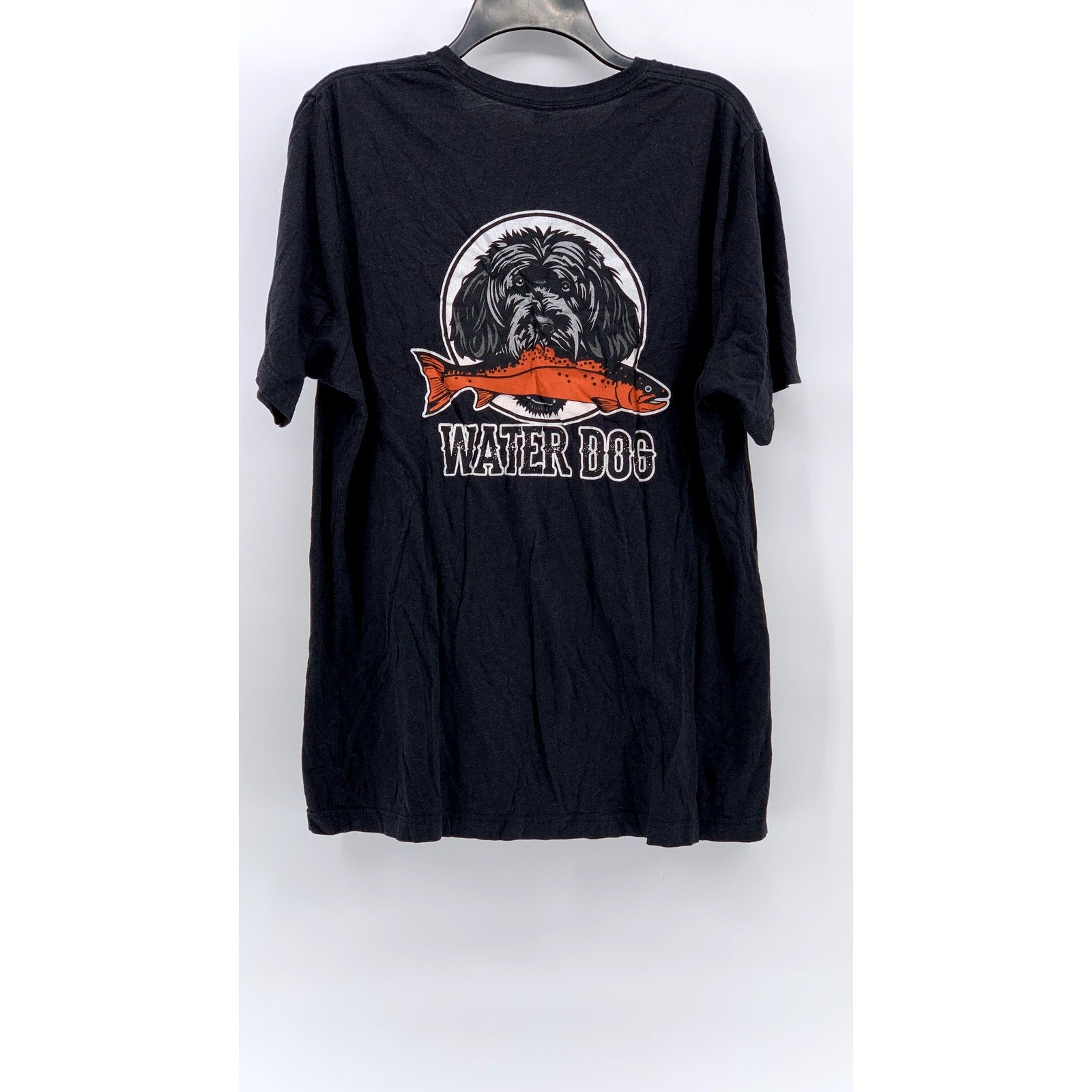 BELLA+CANVAS Men’s Black Water Dog Graphic T-Shirt SZ XL
