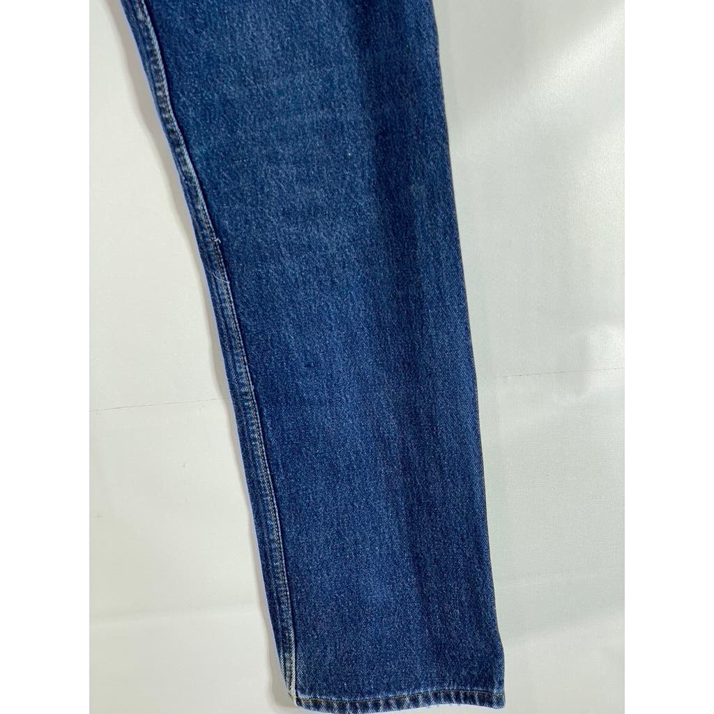 LEVI'S Men's Blue 501 Vintage Straight-Fit Five-Pocket Button-Fly Jeans SZ 31X34