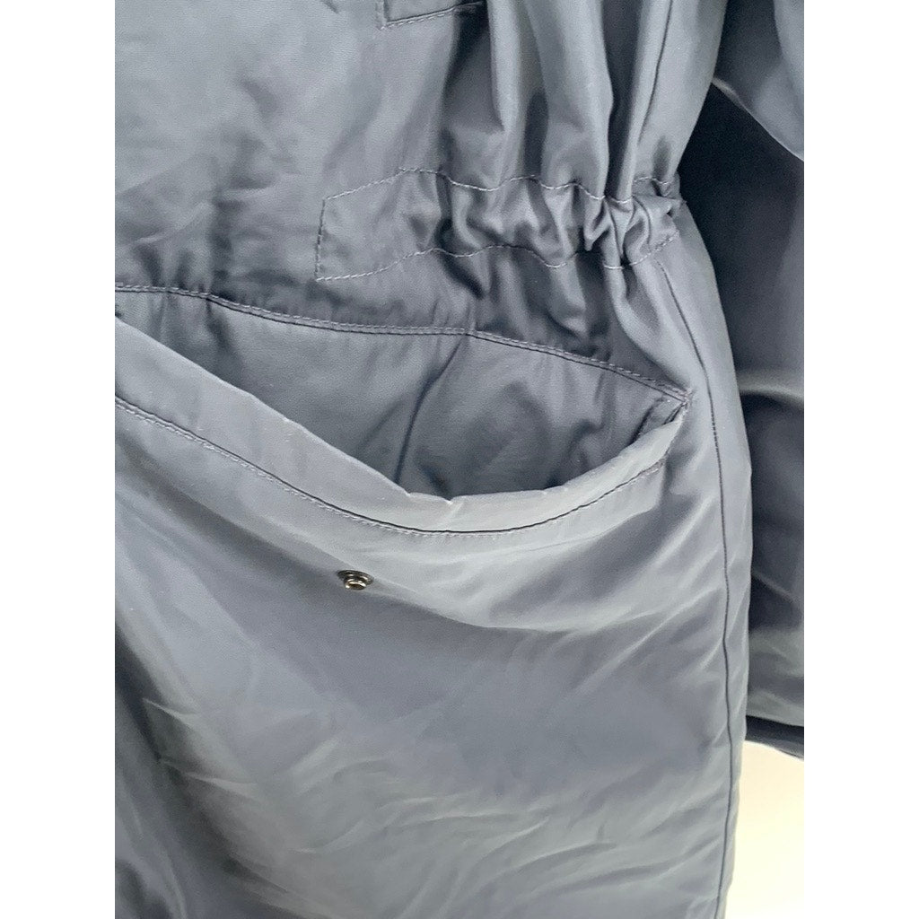 EVERLANE Men's Navy The Renew Long Parka Jacket SZ S