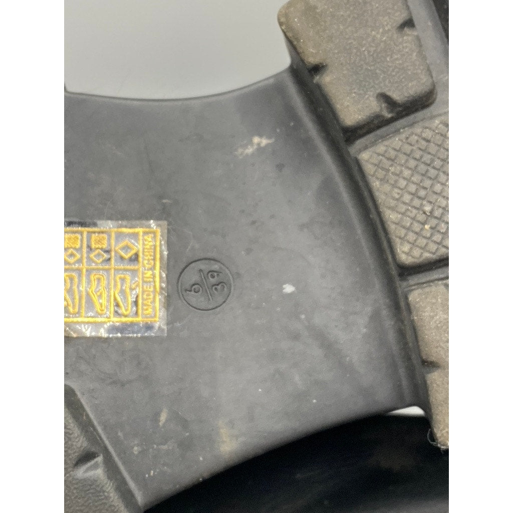 ASOS Women's Black Faux-Leather Lug-Sole Round-Toe Chelsea Ankle Boots SZ 6