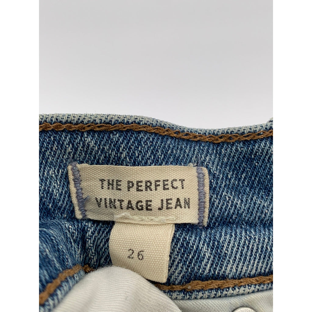 MADEWELL Women's Light Blue Denim High-Rise The Perfect Vintage Jean SZ 26