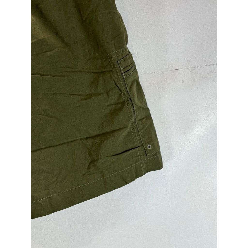 COLUMBIA Sportswear Men's Green Belted Cargo Hiking Shorts SZ 2XL