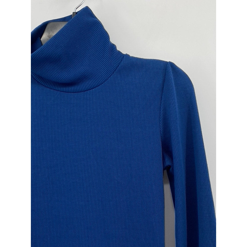 SOUTH STORE Women's Royal Blue Mock Neck Long Sleeve Dress SZ M