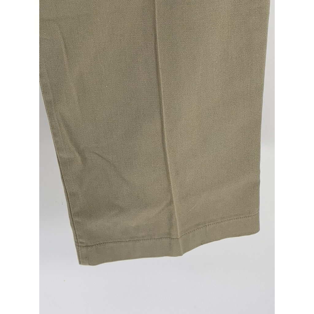 TOMMY HILFIGER Men's Vintage Tan Regular-Fit Straight Leg Pant SZ 34X34