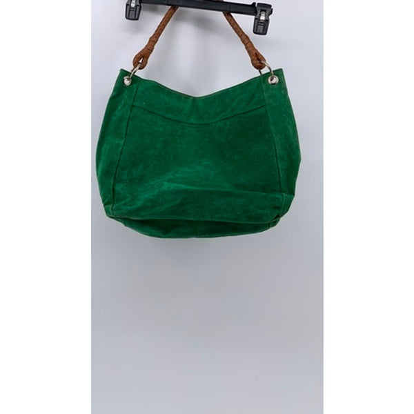 TWIGGY LONDON Women's Vintage Dark Green Suede Leather Shoulder Bag