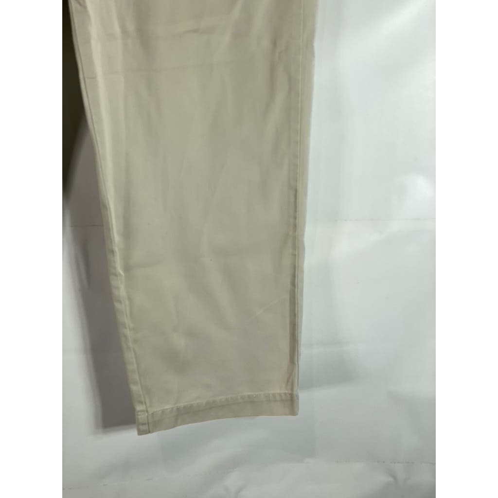 TOMMY HILFIGER Men's Tan Vintage Modern-Fit Flat Front Dress Pants SZ 36X30