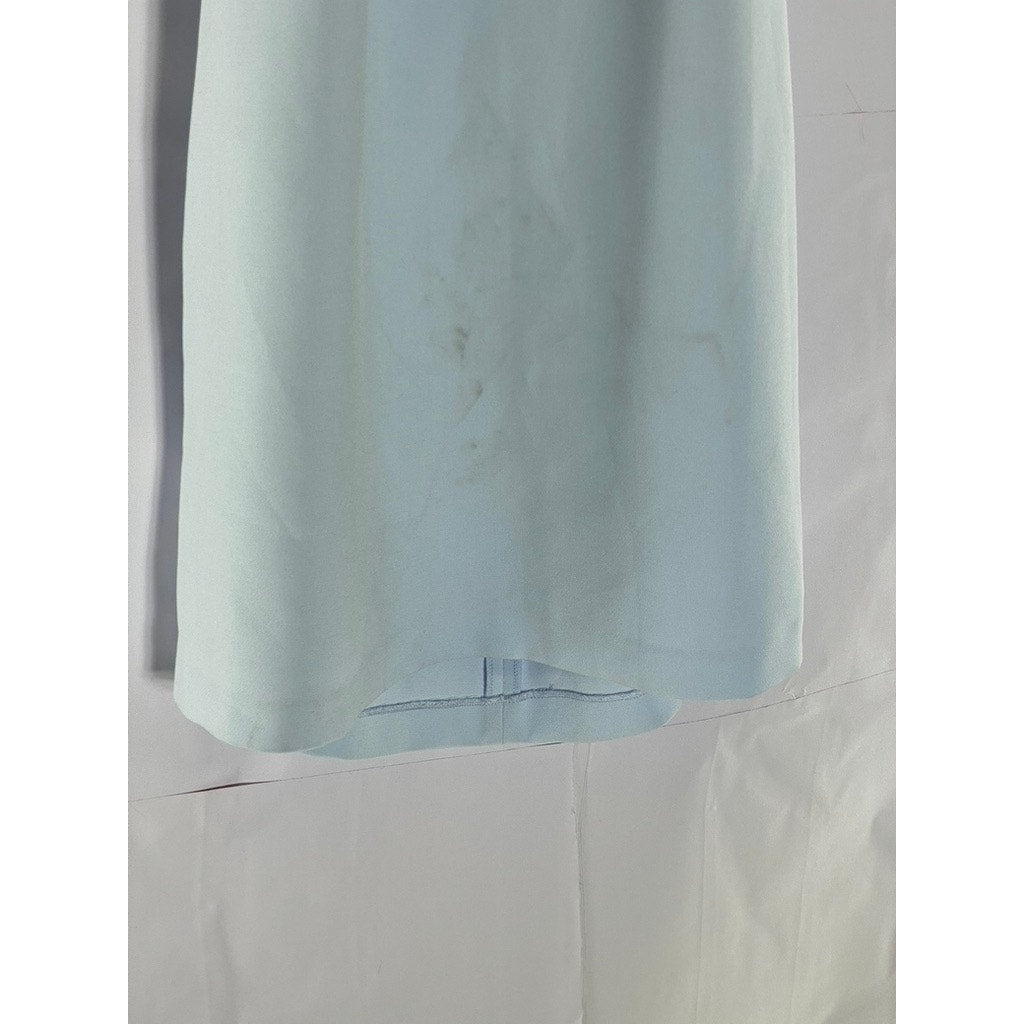 CLUB MONACO Women’s Light Blue Bowee Halter Sleeveless A-Line Mink Dress SZ 4