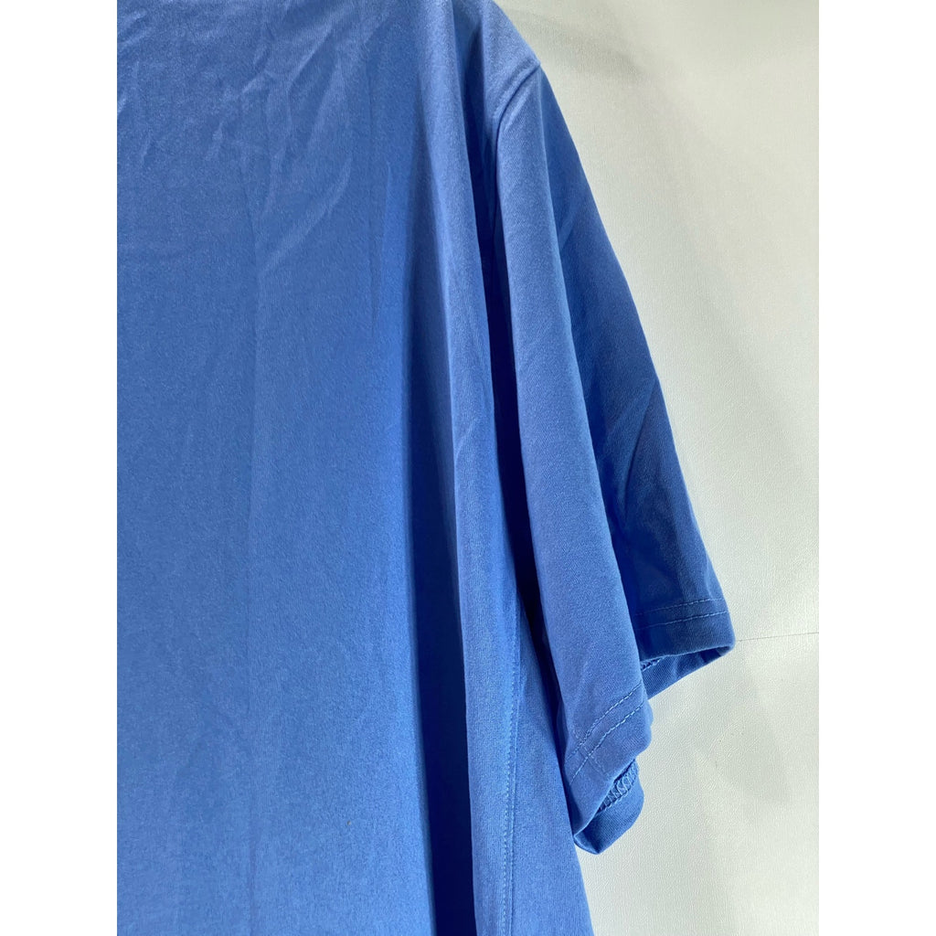 NIKE Men's Blue Crewneck Dri-Fit Athletic-Cut The Nike Active T-Shirt SZ L