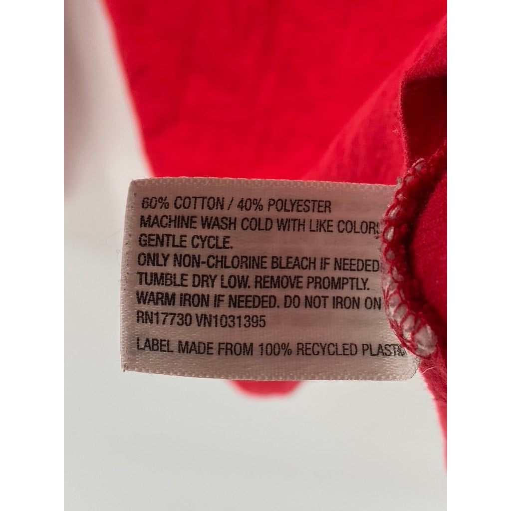 MOSSIMO SUPPLY Women's Red Crewneck Long Sleeve Top SZ S