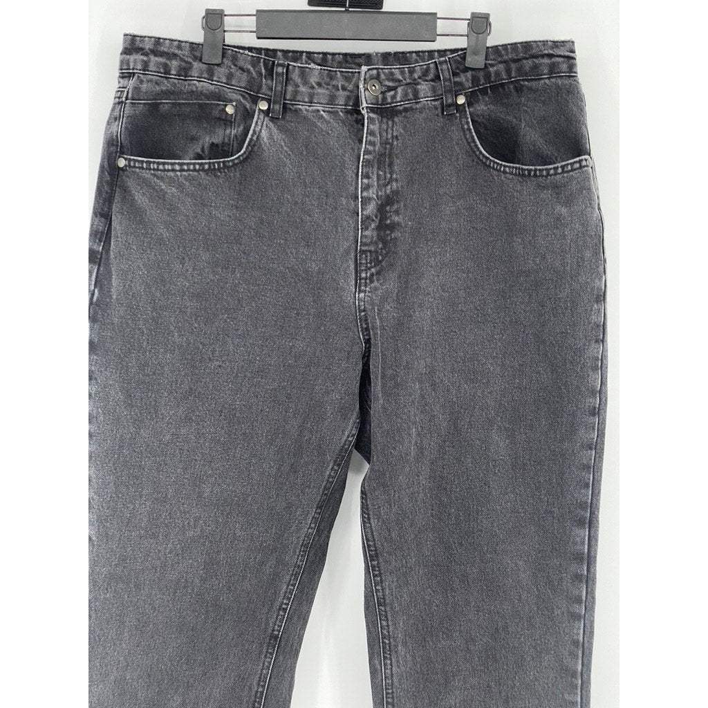 RAGGED Women’s Black Butt-Cut Straight-Leg Five-Pocket Denim Jeans SZ 36(US4)