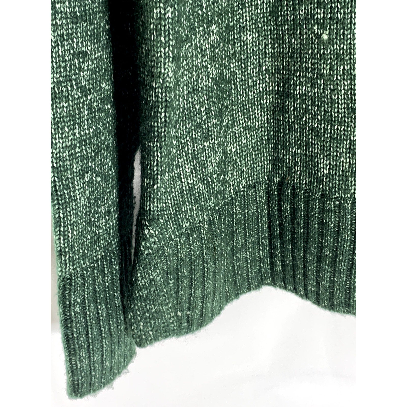 BANANA REPUBLIC Women's Dark Green Knit Mock-Neck Oversized Pullover Sweater SZS