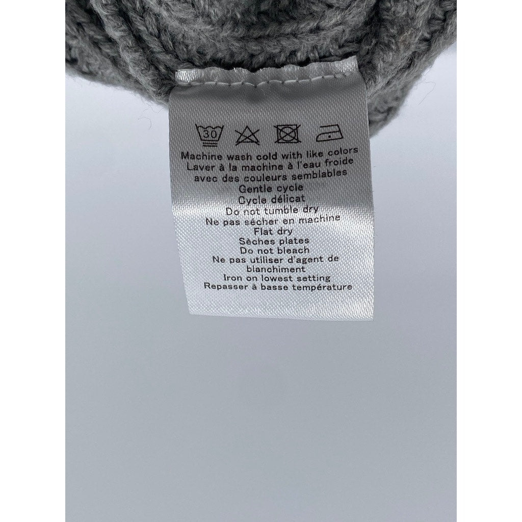 H By HALSTON Women's Gray Knit Acrylic Turtleneck Long Sleeve Sweater SZ M