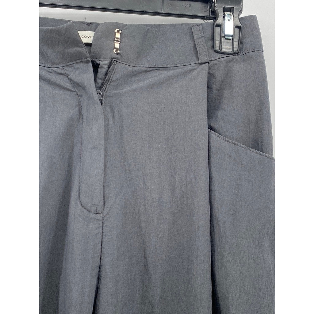 COVER Women's Dark Gray Relaxed Fit Straight-Leg Casual Pant SZ S