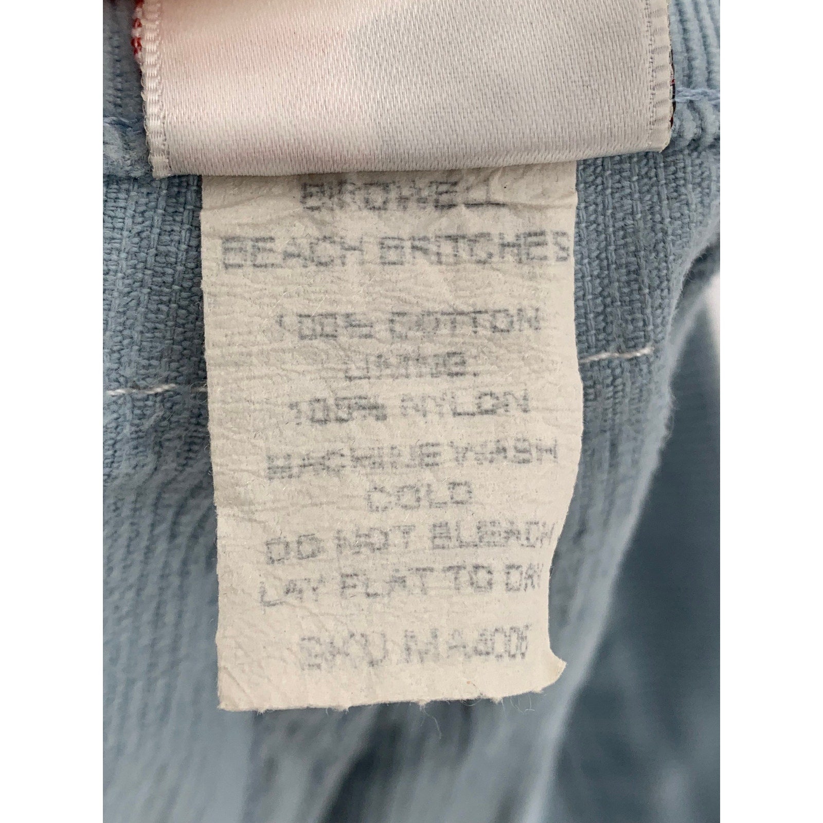 BIRCHWELL BEACH BRITCHES Men's Light Blue Classic Corduroy Shorts SZ 34