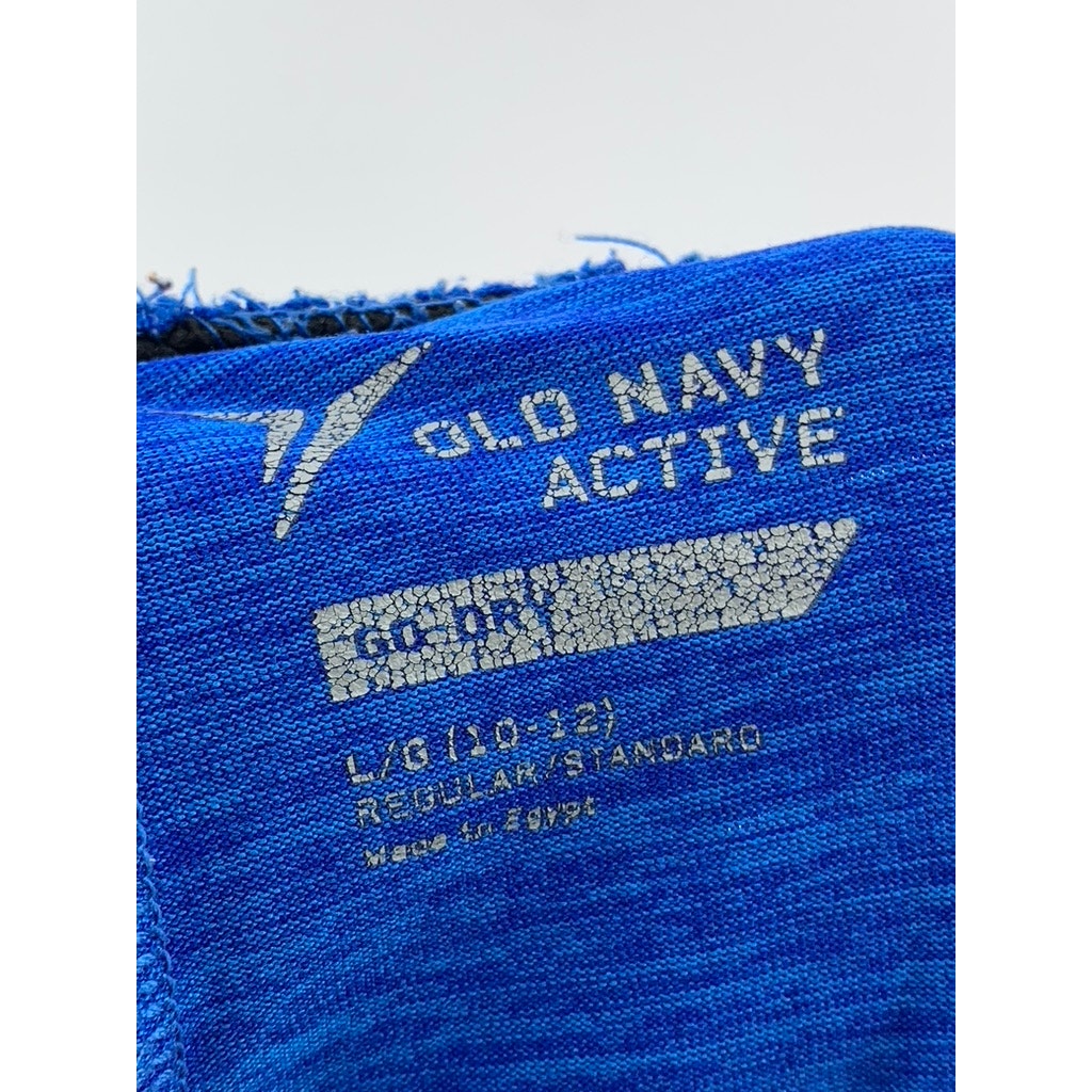 OLD NAVY Boy's Blue Regular Fit Go Dry Active Shorts SZ L(10-12)