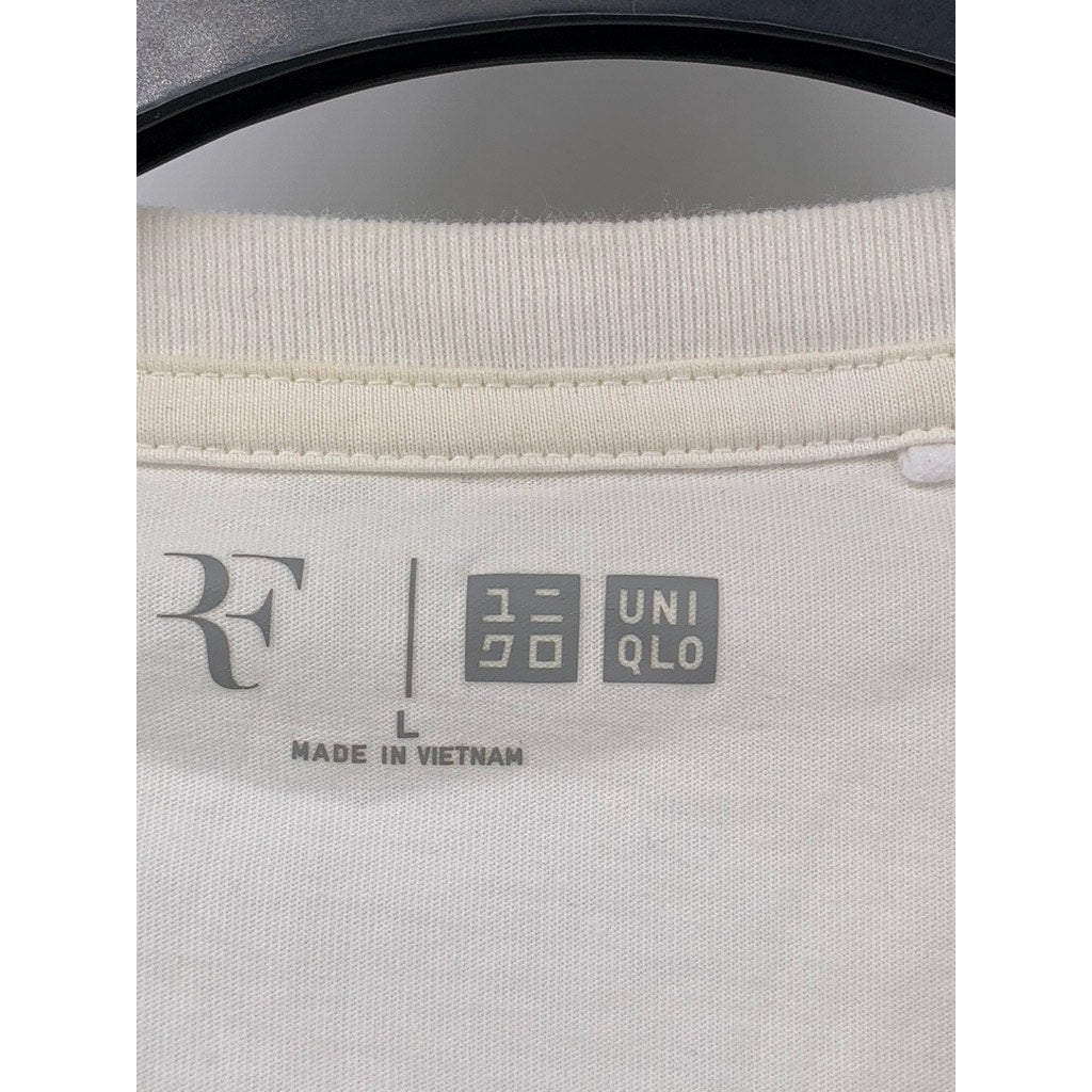UNIQLO Men's White RF Short Sleeve Pocket Graphic T-Shirt SZ L