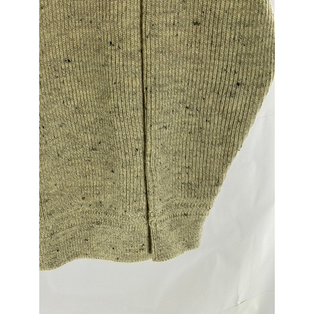 ARAN WOOLLEN MILLS Men's Beige Crewneck Knit Wool Pullover Sweater SZ XL