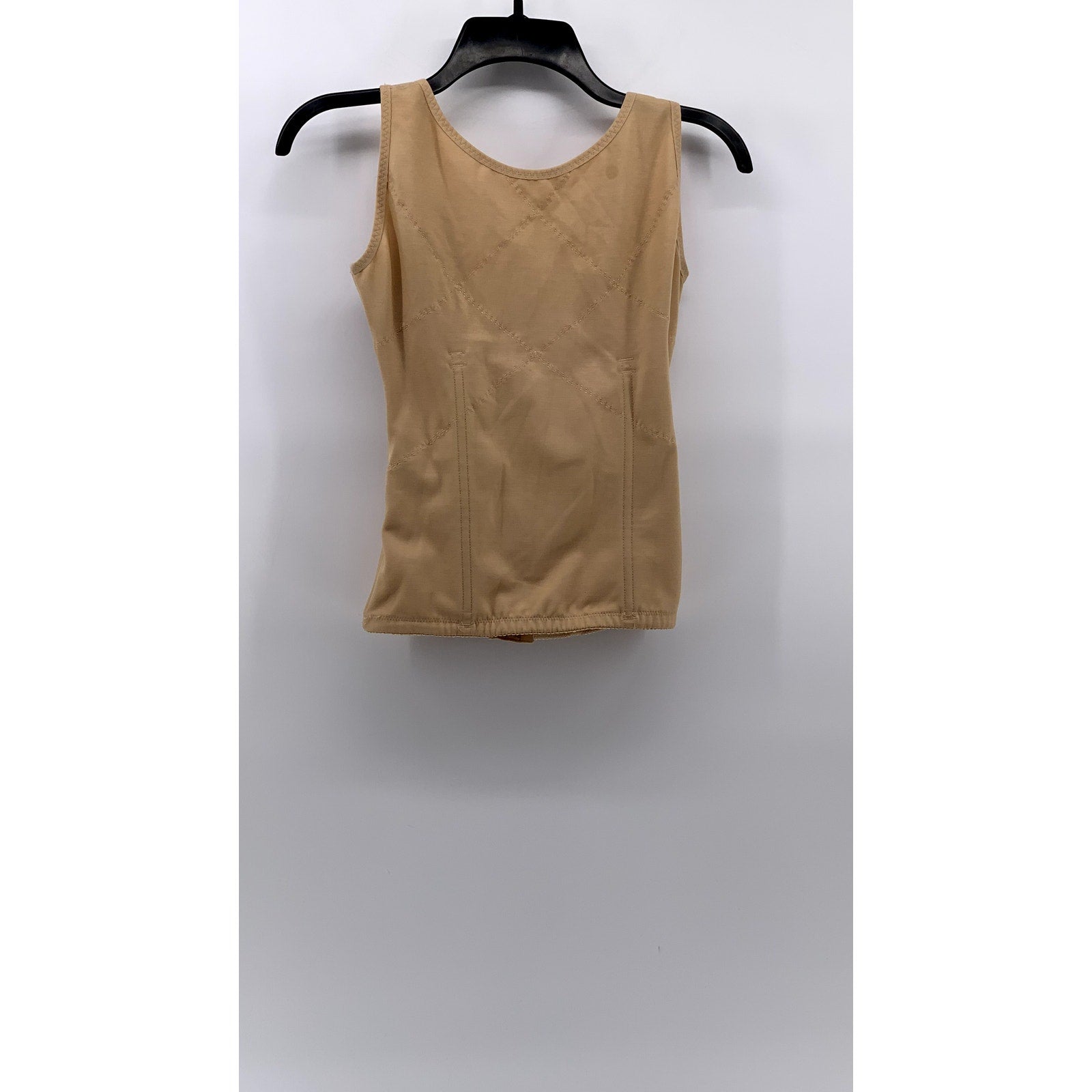 UNBRANDED Women's Beige-Blue Lace Corset Shapewear Top SZ L