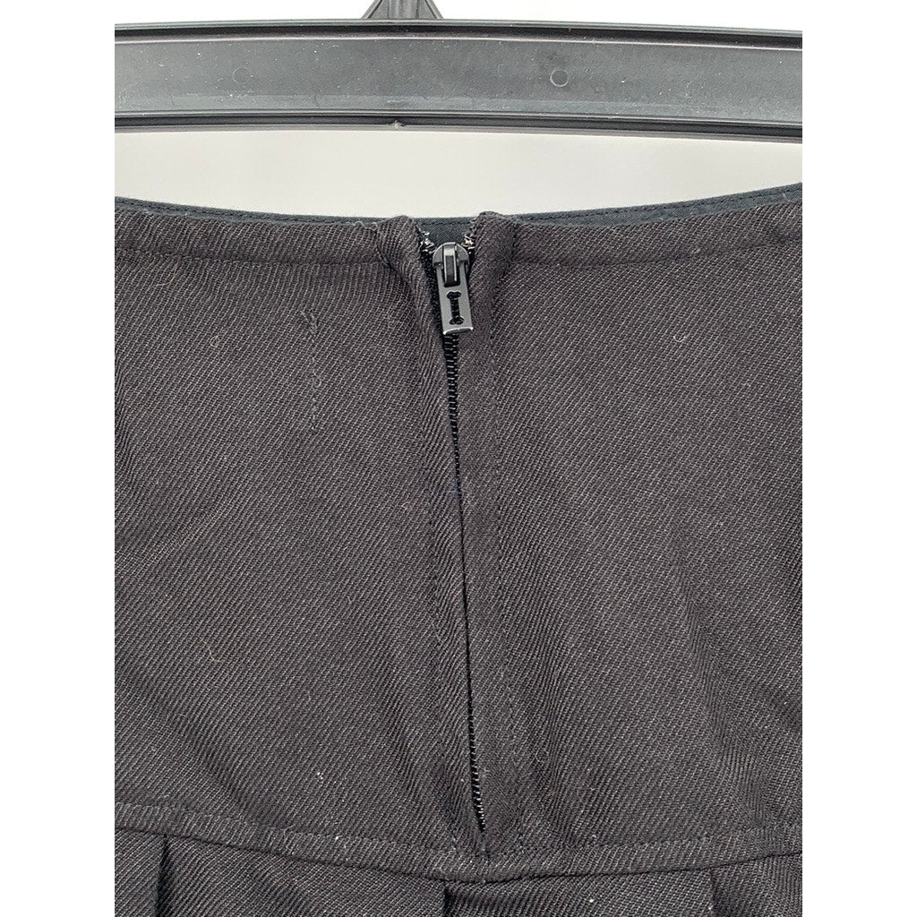 ROYAL BONES Women's Black Tripp Chain Pleated Grunge Mini Skirt SZ M