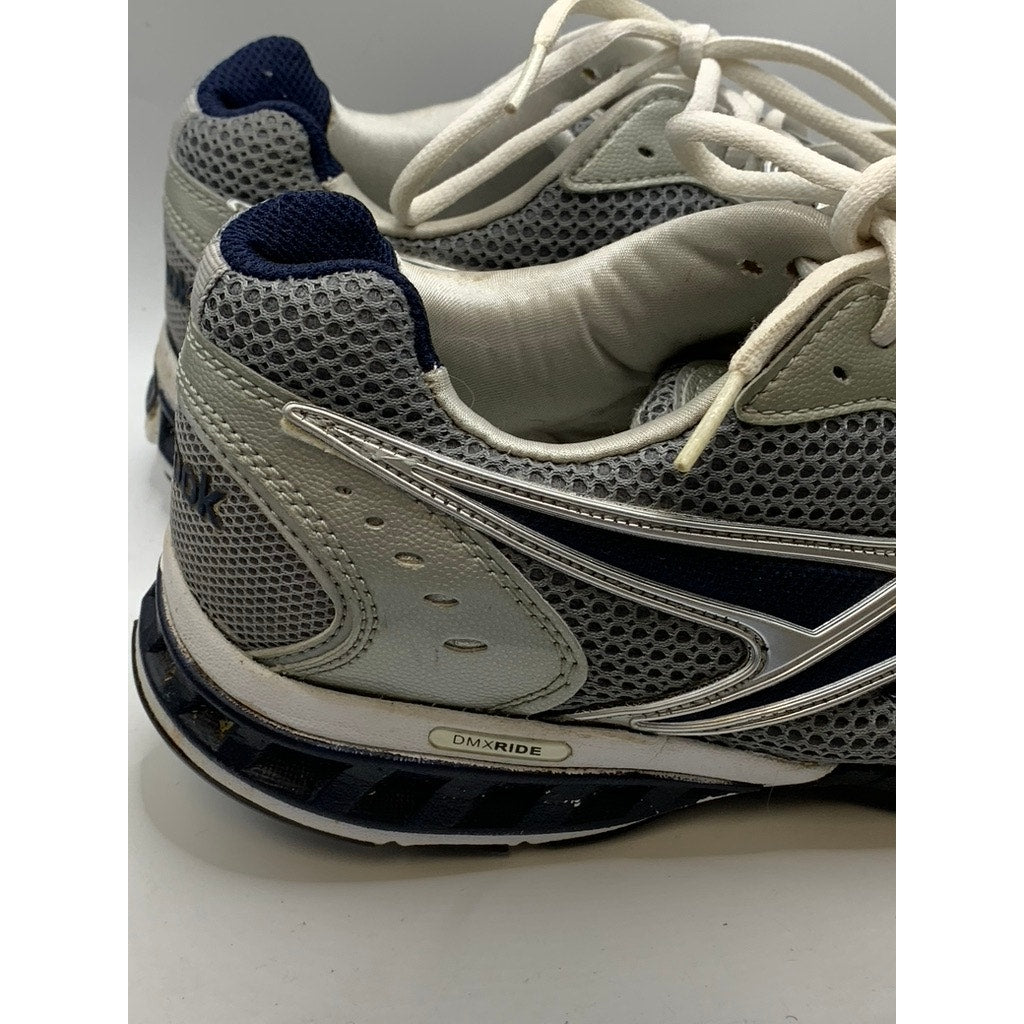 REEBOK Men's Gray-Silver Mesh DMX Sneakers SZ 9.5