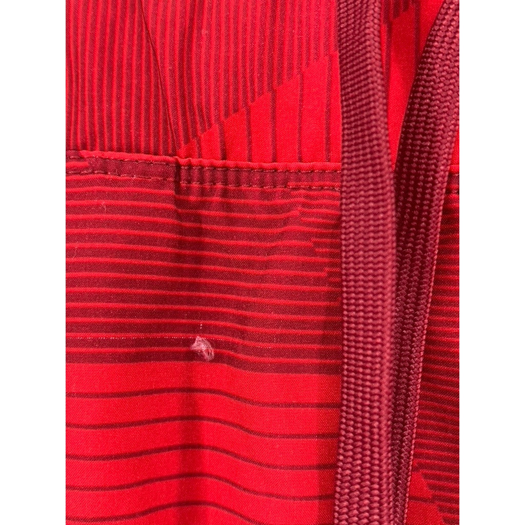 RUSSELL ATHLETIC Men's Red Abstract Print Dri-Power Active Shorts SZ L