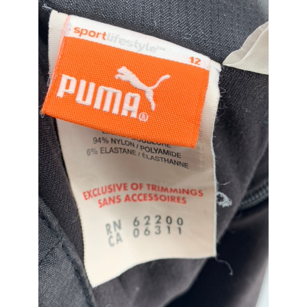 PUMA Women's Black Dry-Cell Straight Active Mini Skort SZ 12