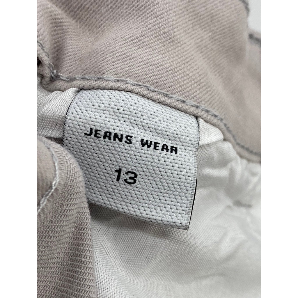 BLUE CONNECTION Women's Light Gray Regular-Fit Five-Pocket Skinny Jeans SZ 13