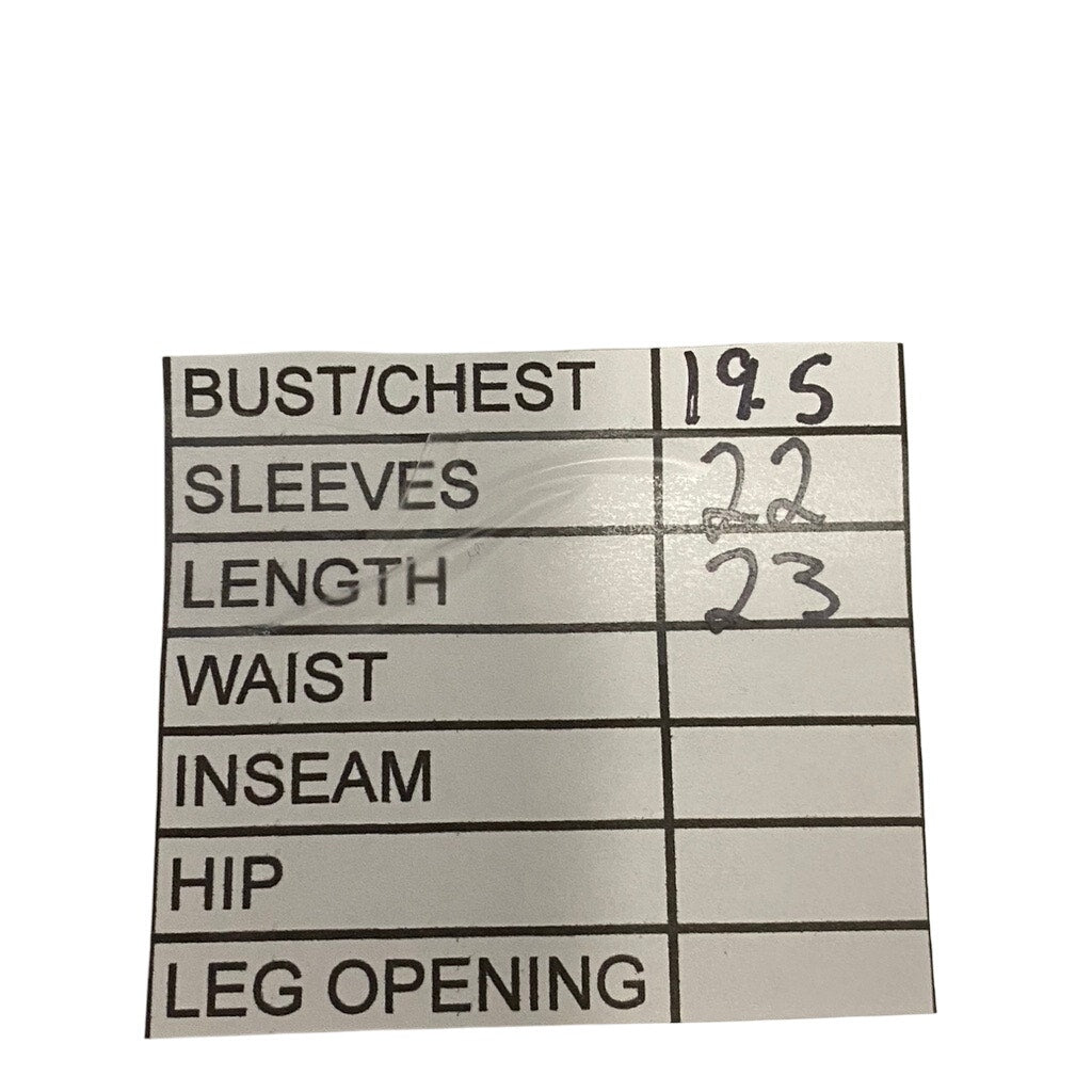 ALLIANCE Men's Beige Music Script Crewneck Long Sleeve T-Shirt SZ L