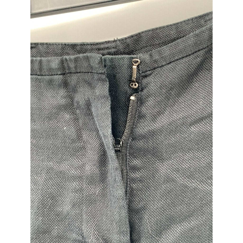 EIN POSTMODERN Women’s Black Wide-Leg Pleated Pants SZ 34