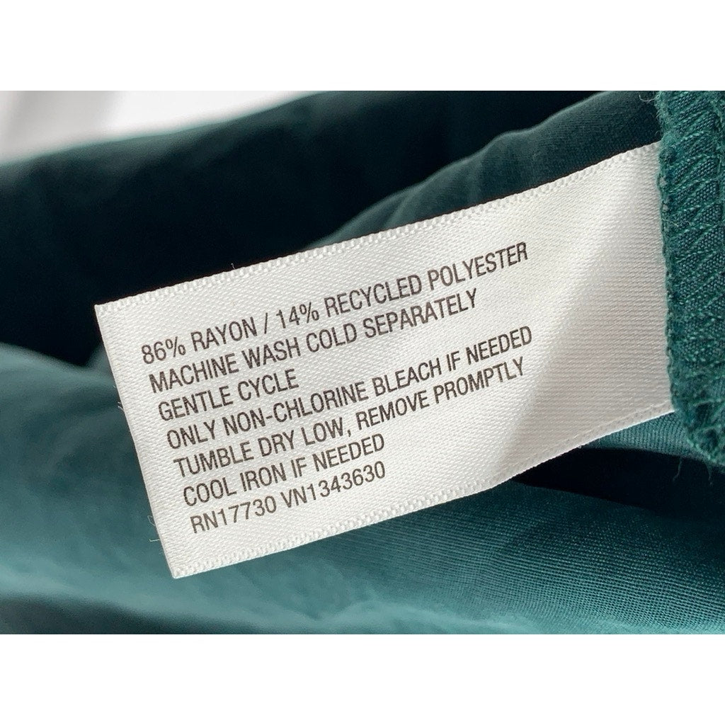 UNIVERSAL THREADS Women's Green Scoop-Neck Midi Dress SZ S