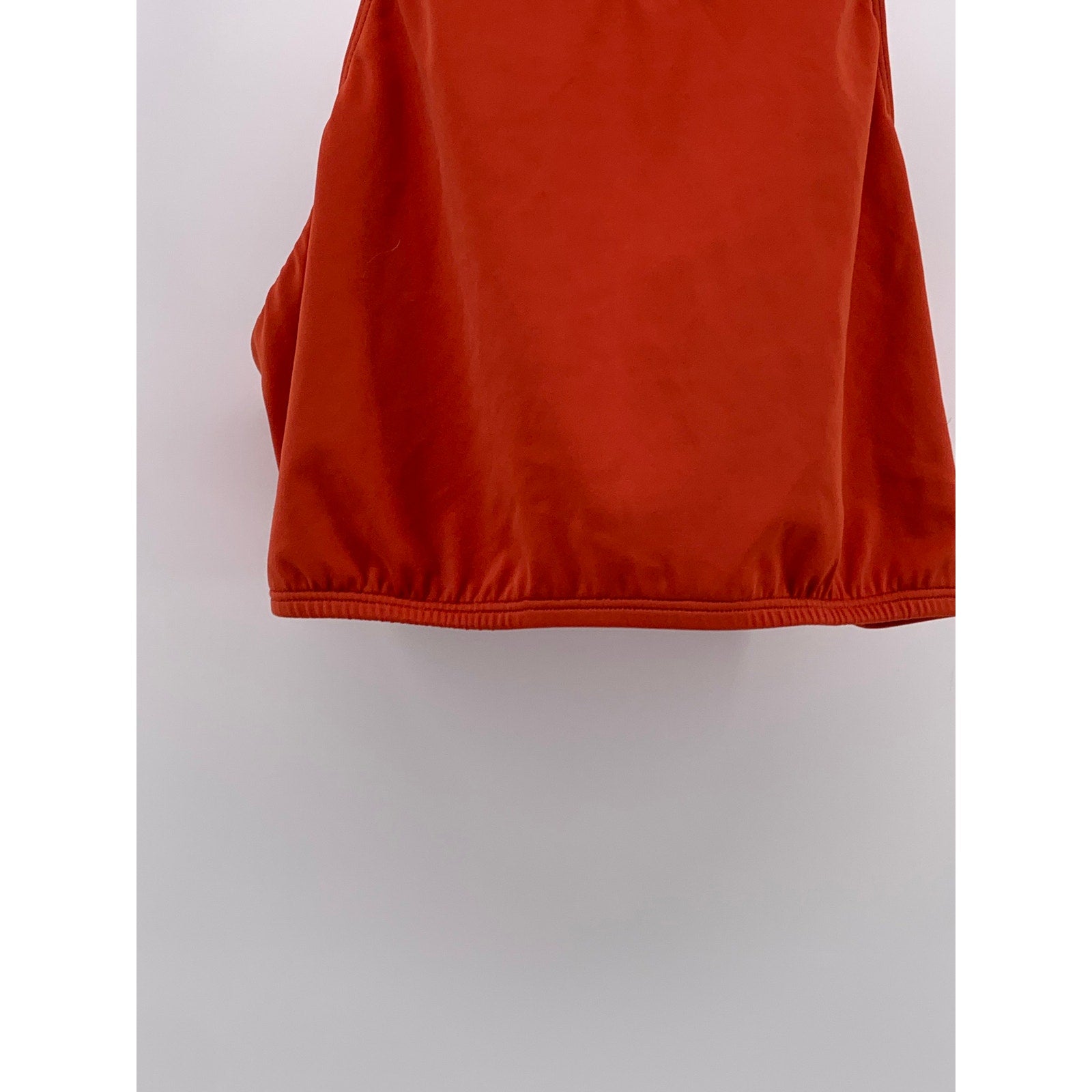 OUT FROM UNDER Women's Orange Scoop-Neck Spaghetti Strap Cross-Back Swim Top SZL