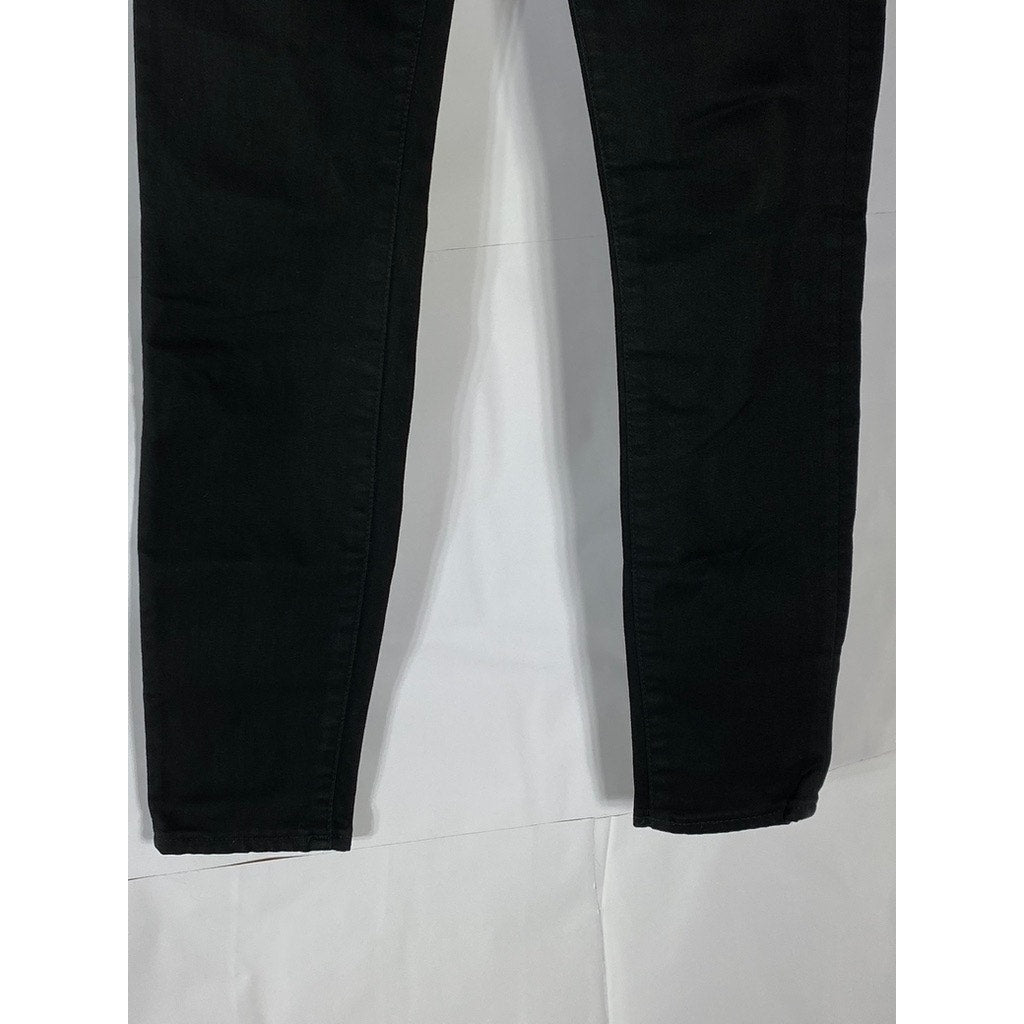 MADEWELL Women's Black Solid Denim Curvy High-Rise Skinny Jeans SZ 26