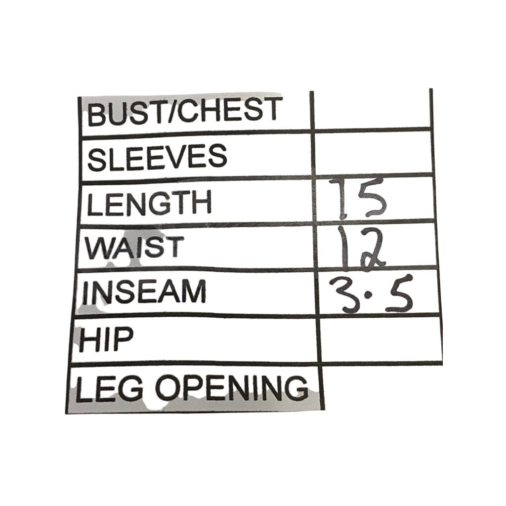 UNBRANDED Women's Green/Cream Print Drawstring Waist Pull-On Shorts SZ S