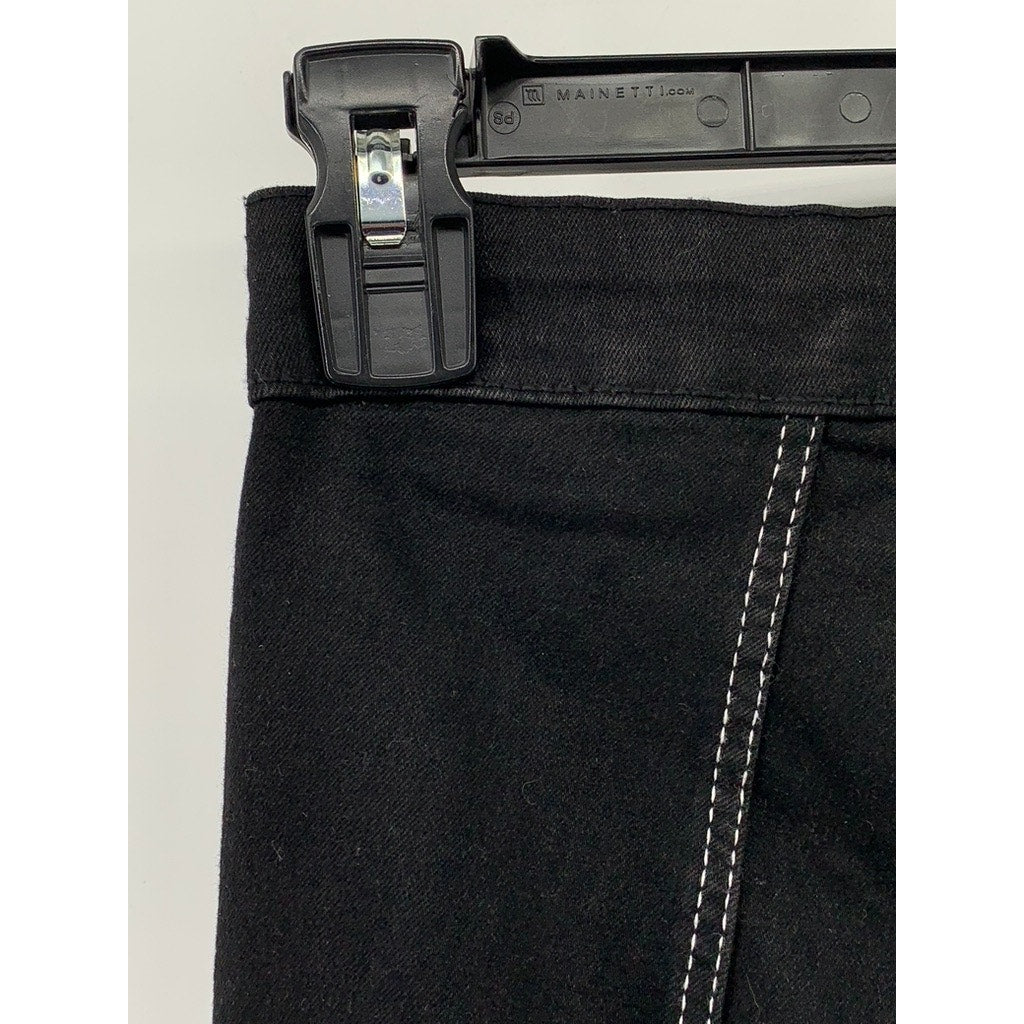 ZARA Women's Black Split Hem Skinny Jeans SZ 0