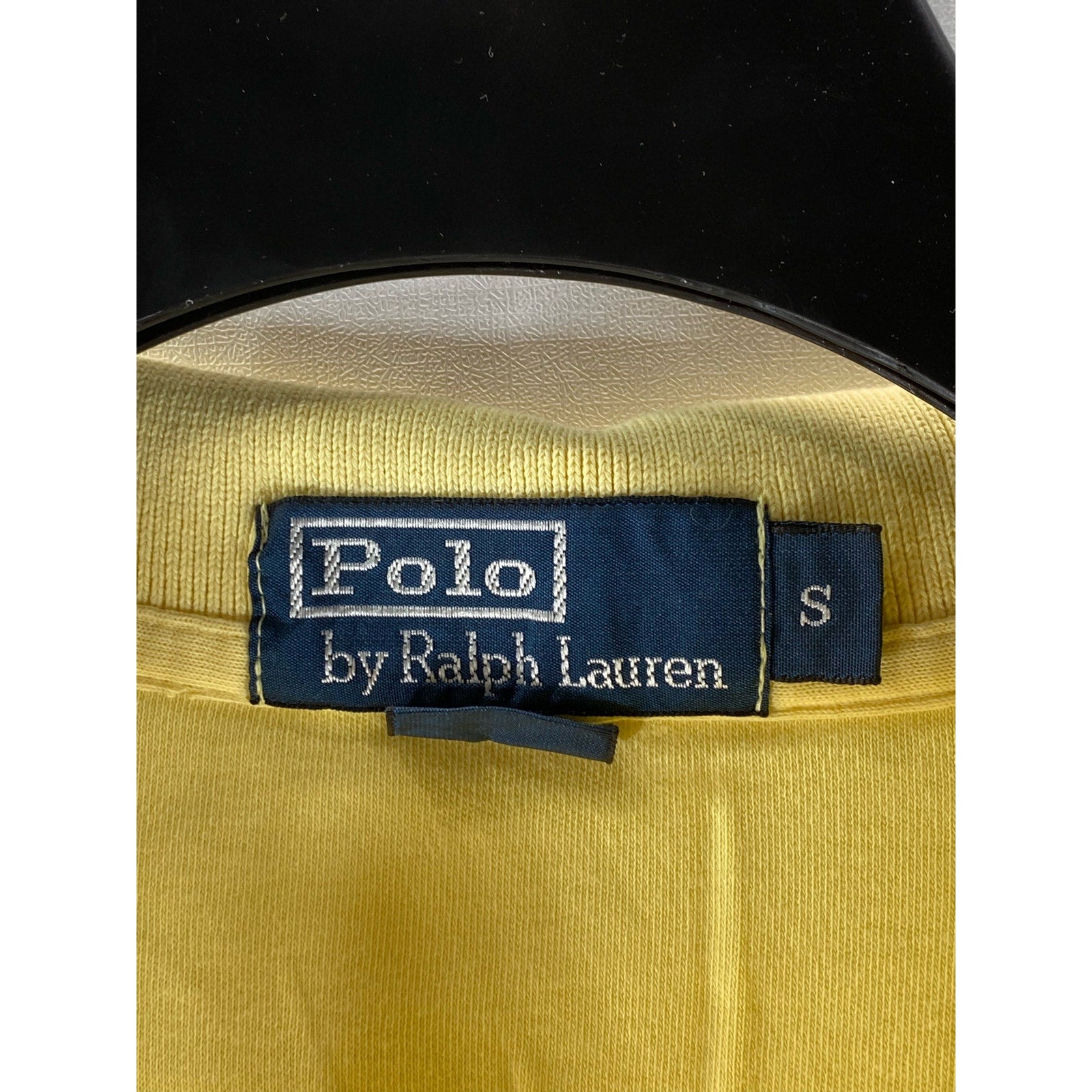 POLO BY RALPH LAUREN Men’s Yellow Regular-Fit Short Sleeve Polo Shirt SZ S