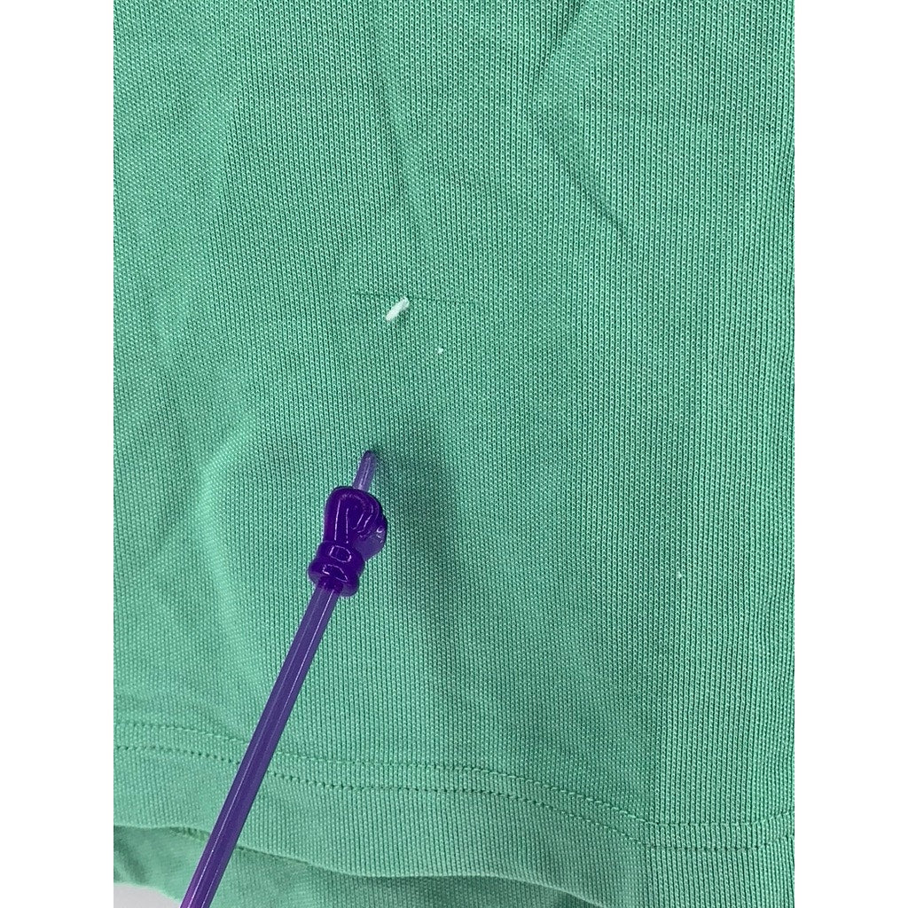IZOD Men's Green Embroidered Short Sleeve Polo Shirt SZ L