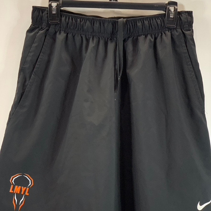 NIKE Men's Black Elasticized Drawstring Waist Dri-Fit Active Shorts SZ L