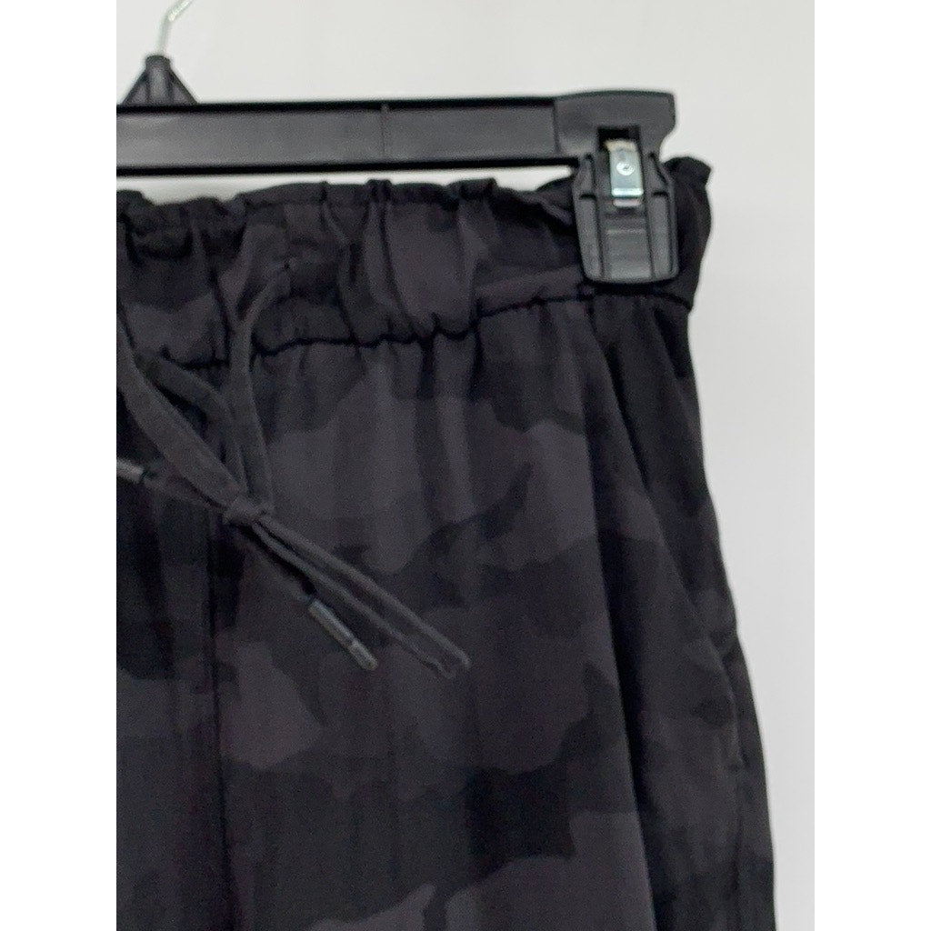 LULULEMON Women's Black Camo Pull-On Active Jogger Pants SZ 2