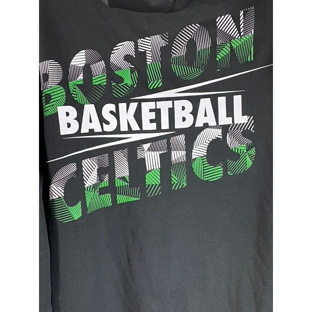 NBA Men's Black/Green Basketball Boston Celtics Graphic Pullover Hoodie SZ M