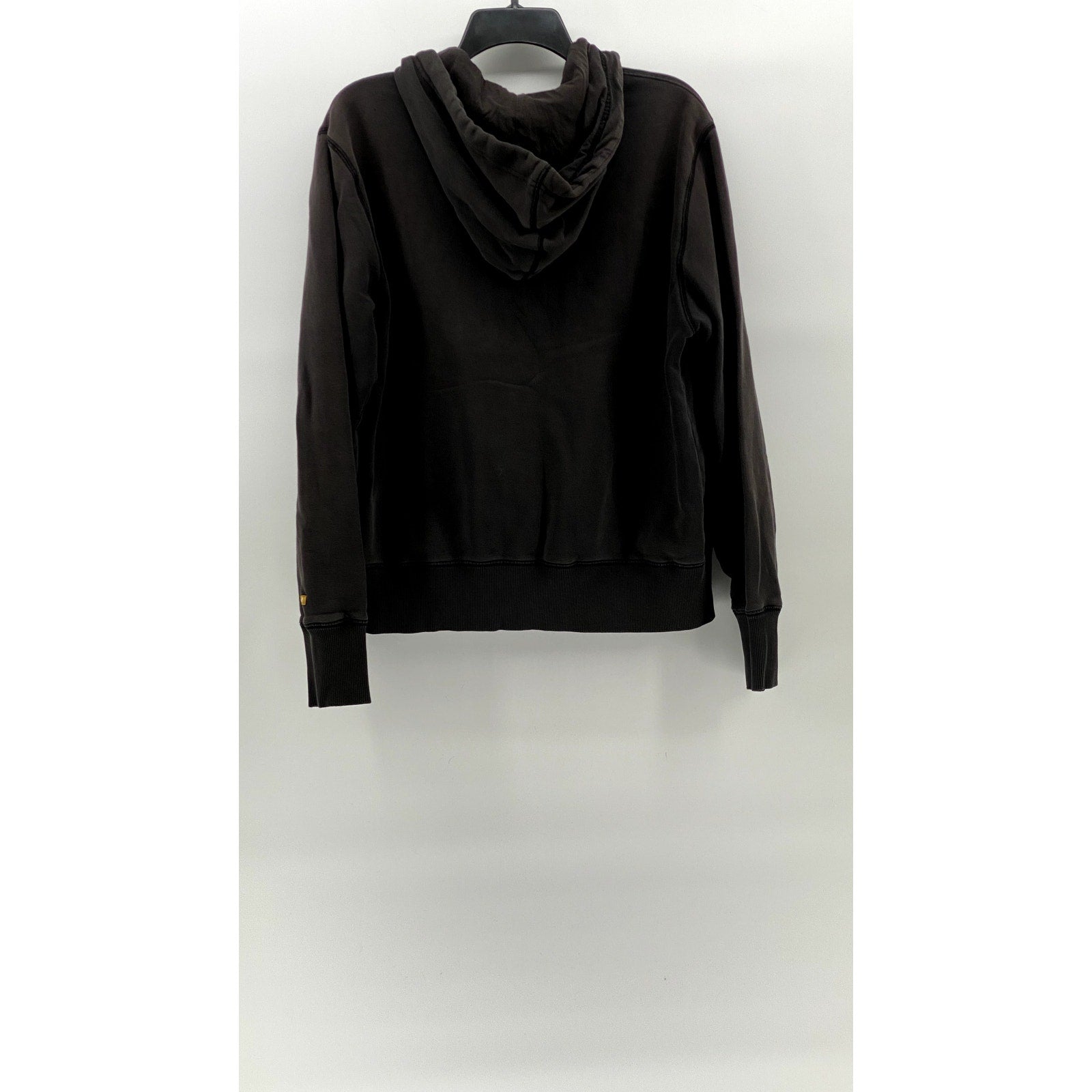 ORIGINAL PENGUIN Men's Washed Black Vintage Hooded Zip-Up Sweater SZ M