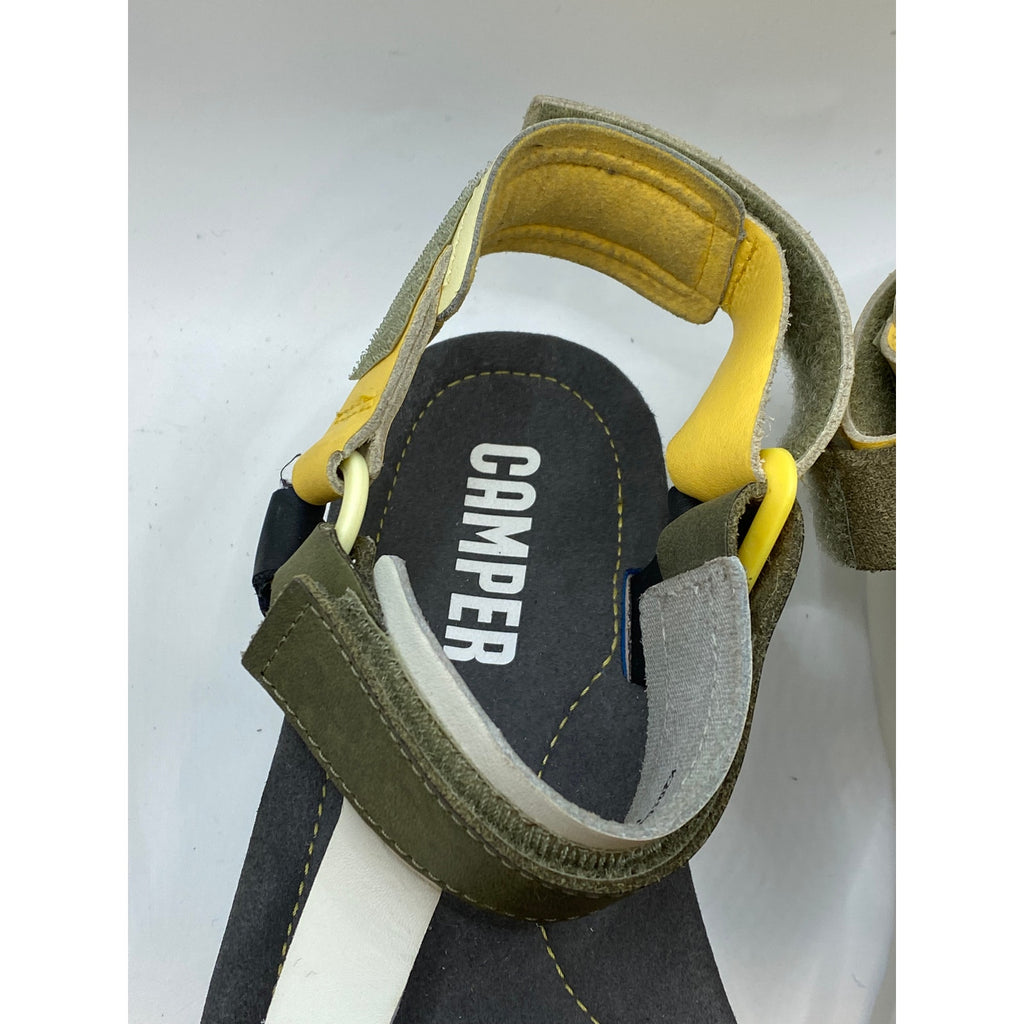 CAMPER Women's Yellow Leather Oruga Up Platform Wedge Sandals SZ 39(US8.5)