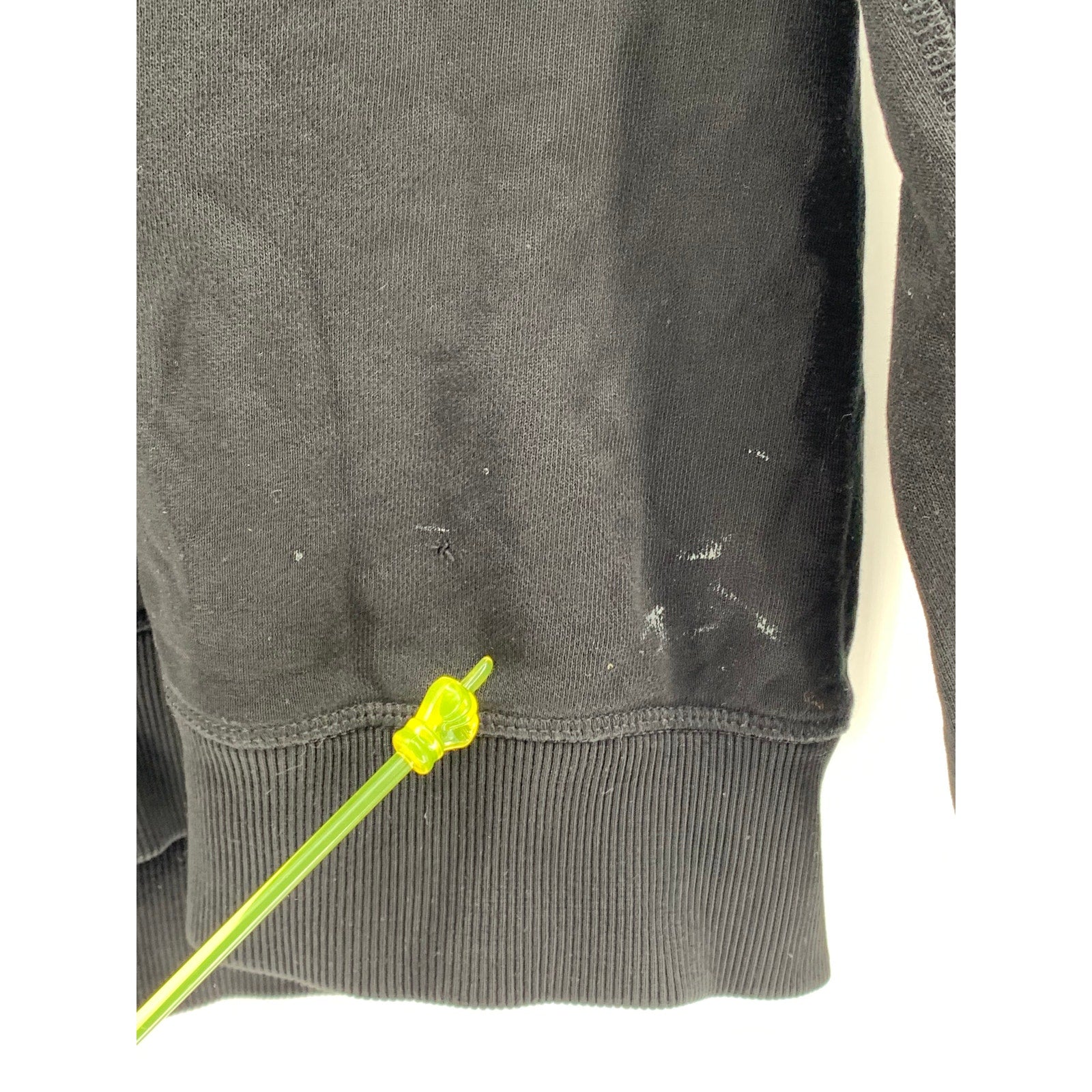 ASCOLOUR Men's Black Crewneck Embroidered Antler Classic Pullover Sweatshirt SZS
