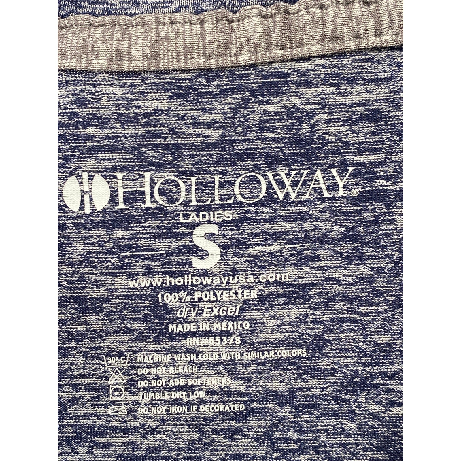 HOLLOWAY Women's Blue Crewneck Sunny Days Graphic Long Sleeve Top SZ S