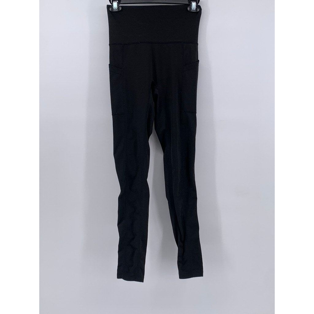 NELEUS Women's Black Solid Active Leggings SZ S